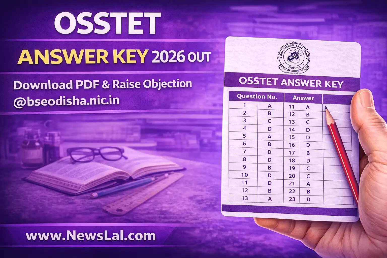 OSSTET Answer Key 2026