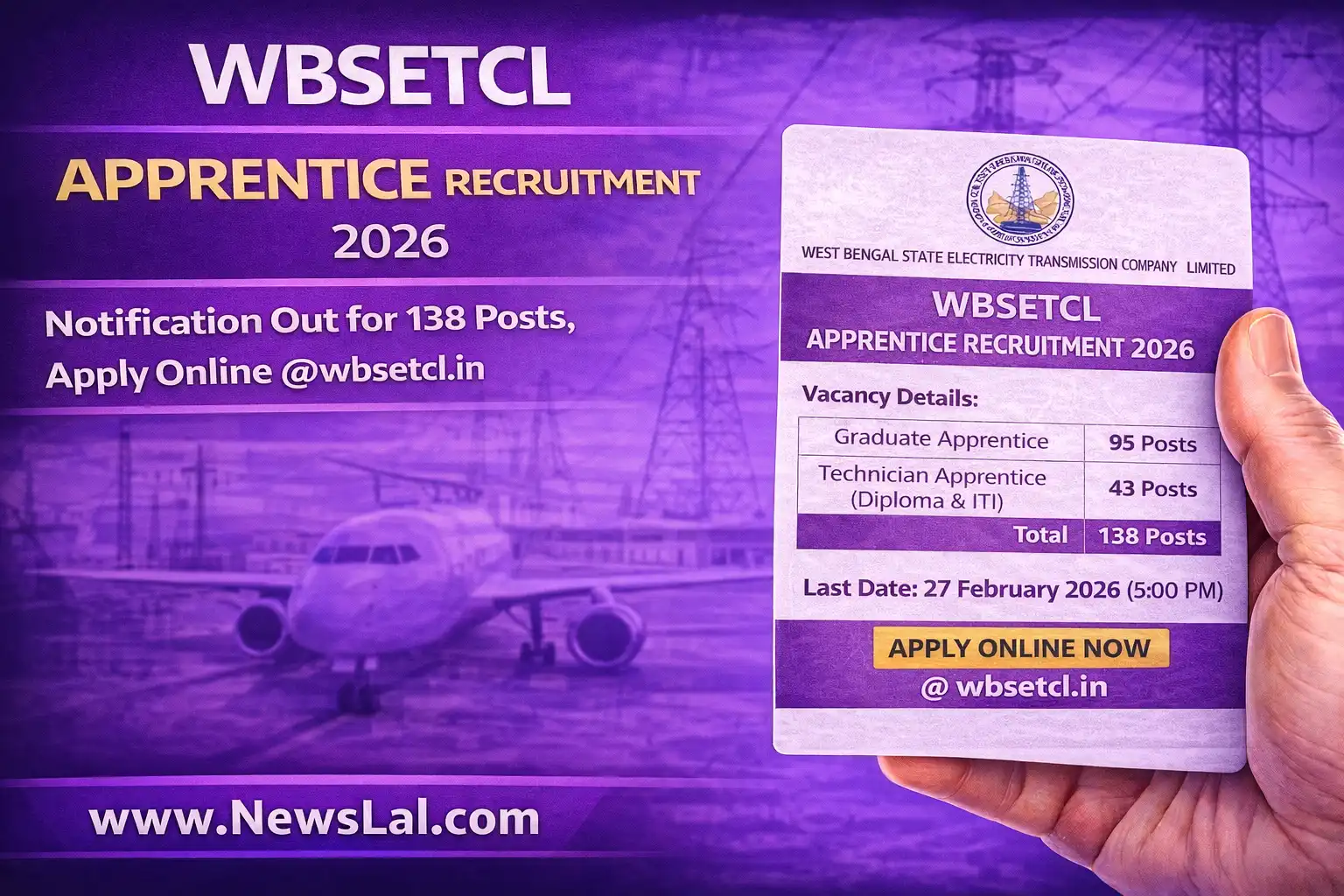 WBSETCL Apprentice Recruitment 2026