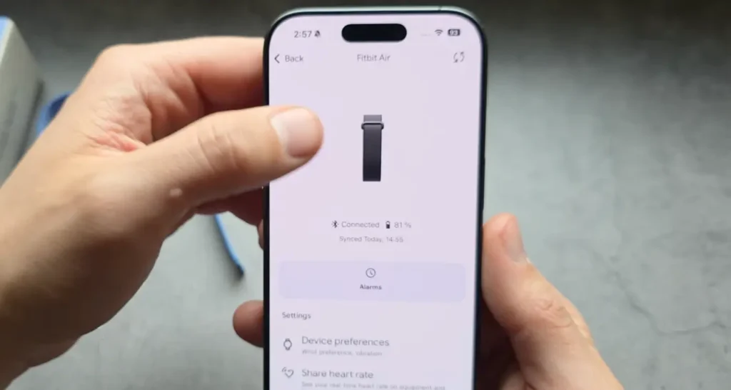 Fitbit Air GPS Tracking App
