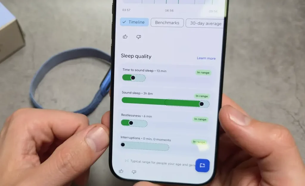Sleep Quality Track Fitbit Air