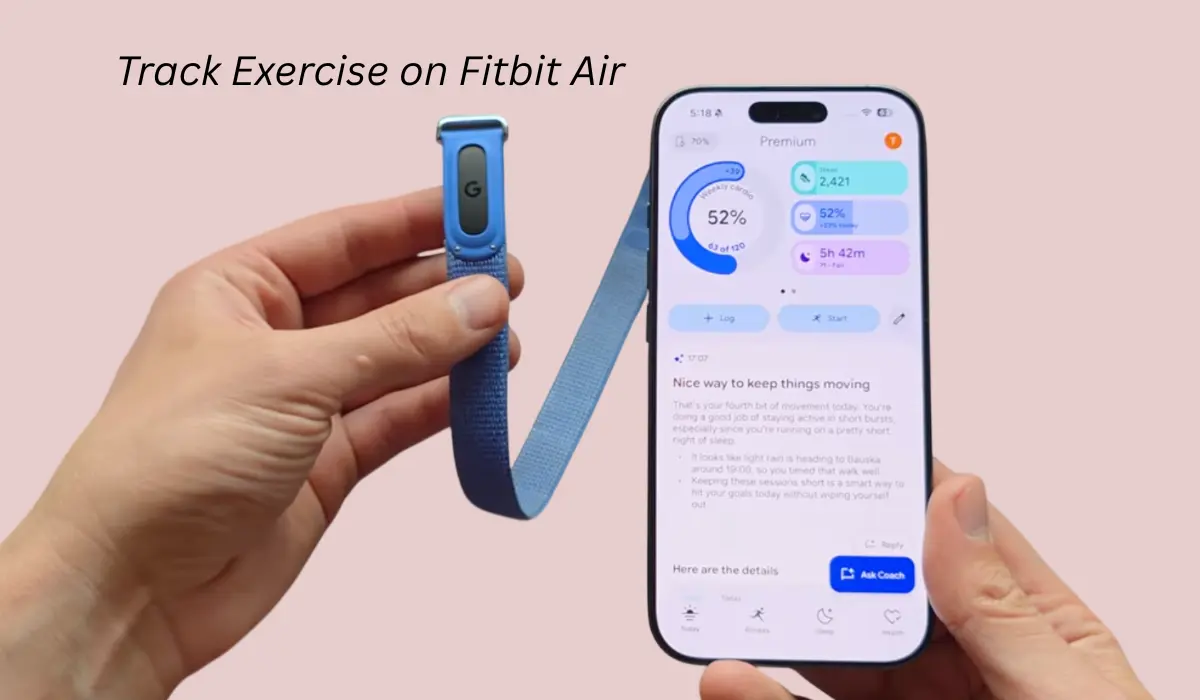 Track Exercise on Fitbit Air